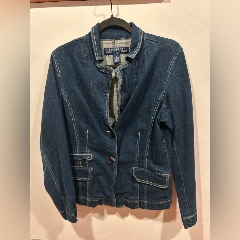 Fitted Dark Wash Jean Jacket